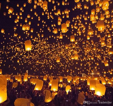2017 Sky Flying Paper Lanterns Kongming Lamp Lucky Light