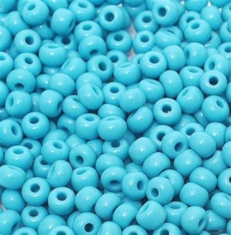 2425 Seed Beads 110 Opaque Turquoise Blue Wholesale Rosaries