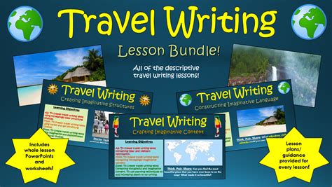 Travel Writing Lesson Bundle Teaching Resources