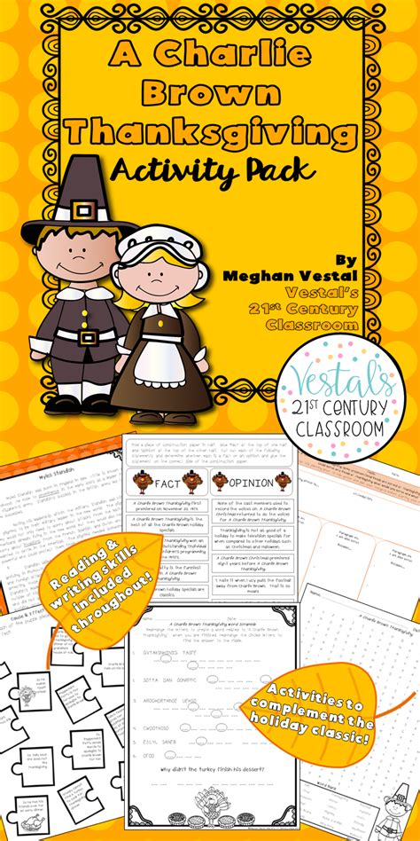 • read/watch this interactive charlie brown thanksgiving storybook A Charlie Brown Thanksgiving {Digital & PDF Included ...