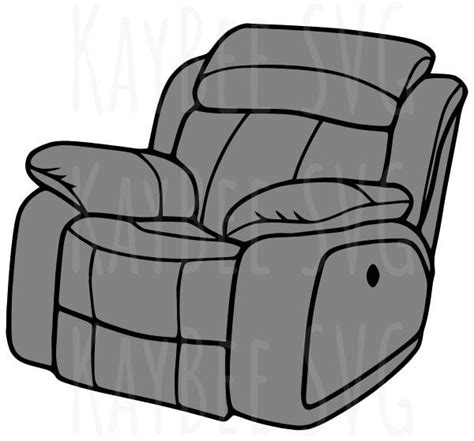 Recliner Chair Svg Png  Clipart Digital Cut File Download Etsy Ireland