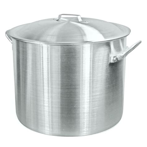 80 Quart Aluminum Stock Pot With Steamboil Basket