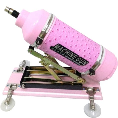 Pink Retractable Vibrating Thrusting Sex Machine For Female
