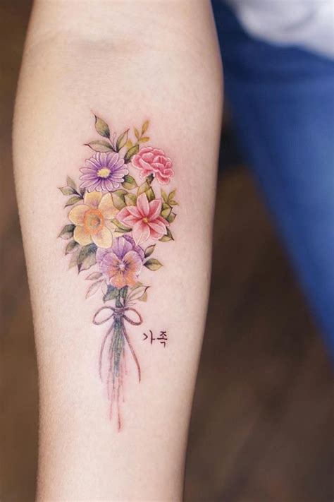 Flowers, in particular red roses, are a popular choice for 3d tattoos on forearm. Flower Tattoos For Girls and Women: wildflower tattoo on ...