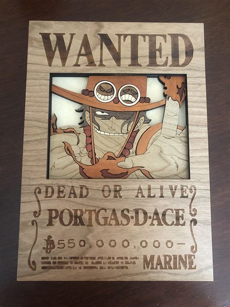 One Piece Wanted Poster Ace