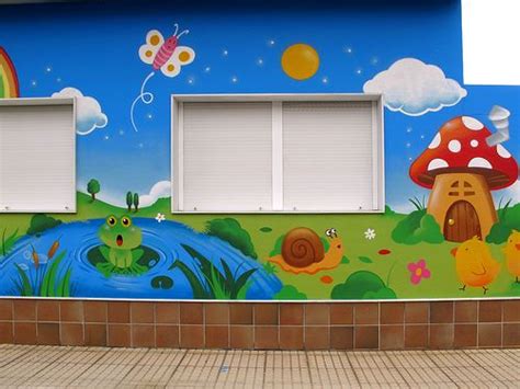 Resultado De Imagen Para Murales Infantiles Para Preescolar Fachadas