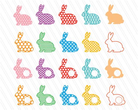Download Easter Bunny SVG, Easter SVG, Bunny svg, easter bunny monogram clipart By AivosDesigns ...