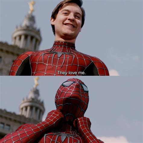 Webheadspidey Posted On Their Instagram Profile ““they Love Me” Happy Birthday Tobey Maguire