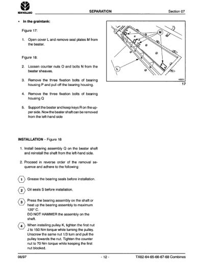 New Holland Hw Hw Self Propelled Windrowers Service Manual