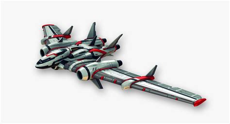 Flying Wing Fictional Aircraft 3d Model