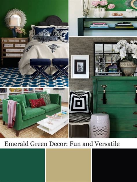 Green is the color of growing grass and leaves, of emeralds, and of jade. Emerald and Navy Color Scheme - Rhapsody in Rooms