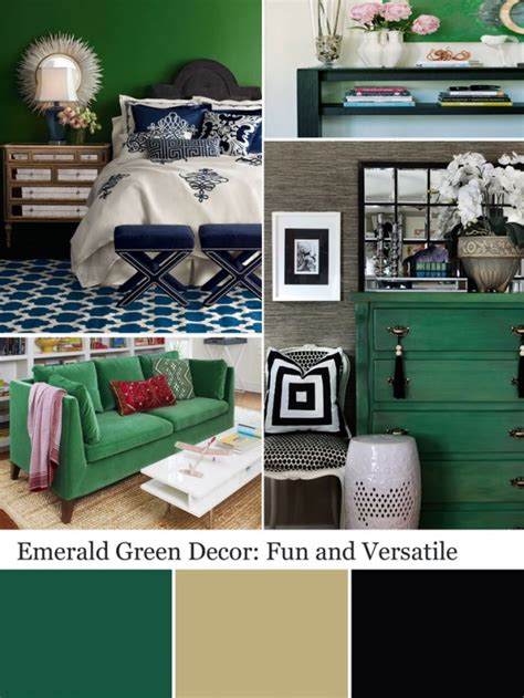 We're used to seeing this hue out in the wild, and it has a fresh, fun vibe when used correctly indoors. Emerald and Navy Color Scheme - Rhapsody in Rooms