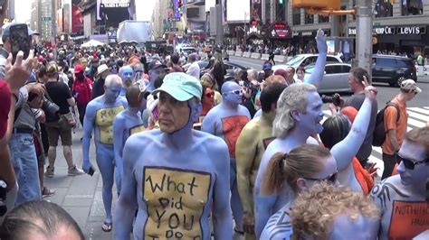 Body Painting In Times Square Part Filmed On Friday June Youtube