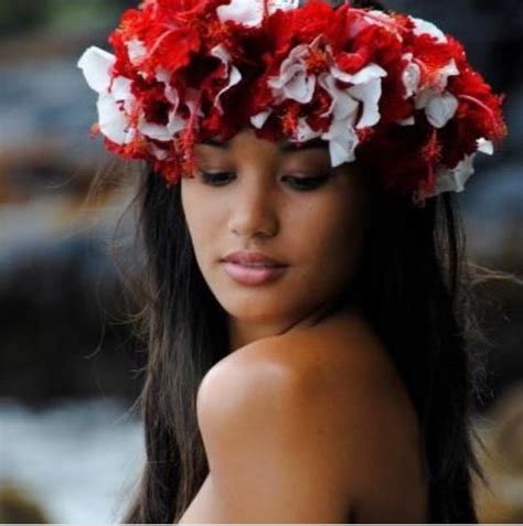 Polinesia Hawaiian Woman Polynesian Girls Hawaiian Dancers