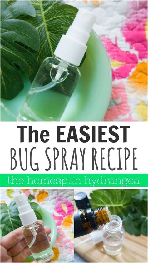 Diy Homemade Bug Spray Recipe The Homespun Hydrangea Bug Spray