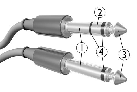 A trs or tip ring sleeve plug has three conductors and can exist at least as 1/4″ and 3.5mm, and can be used with mono balanced connections (especially typically the correct wiring connections for the tip is the positive side for the circuit while the ring is the negative side which will serve as the return. Audio Jack Plug