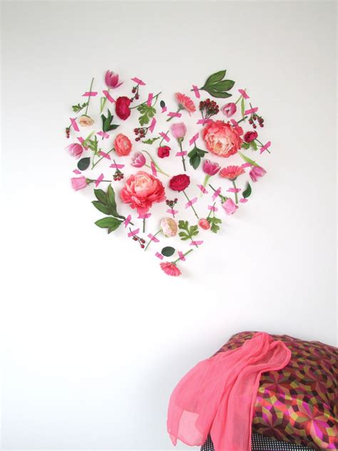 Diy Valentines Day Flower Wall Art