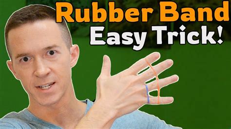 Easy Rubber Band Magic Trick Tutorial Jumps Between Fingers Youtube