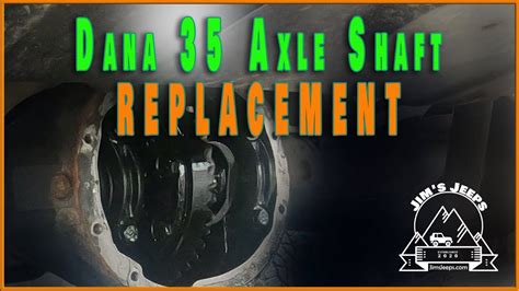 Dana 35 Axle Shaft Replacement Youtube