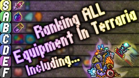 Ranking Every Accessory Armor And More In Terraria Youtube