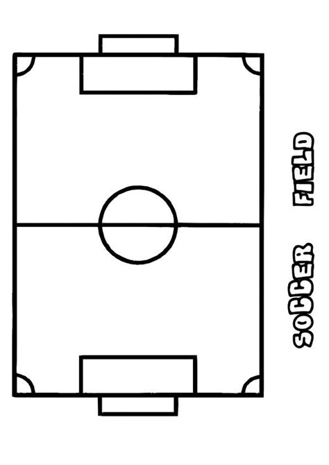 Soccer Field Coloring Page