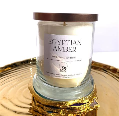 365 Egyptian Amber Candle 365 Decor