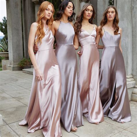 classy bridesmaids styles zanaposh silk bridesmaid dresses satin bridesmaid dresses