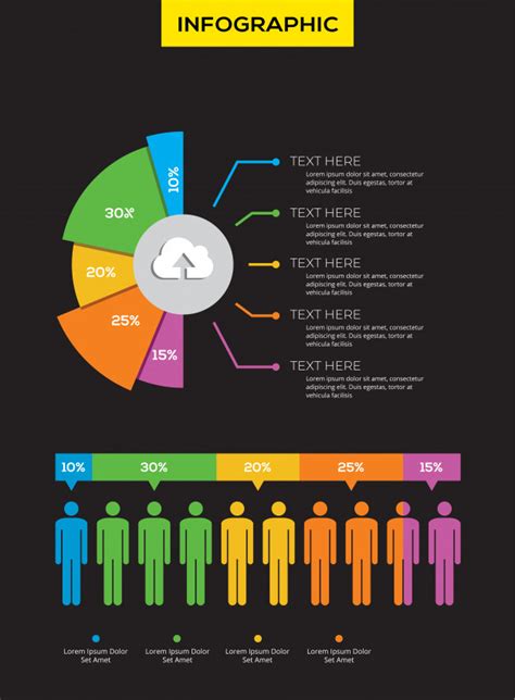 Pie Chart Infographic Premium Vector