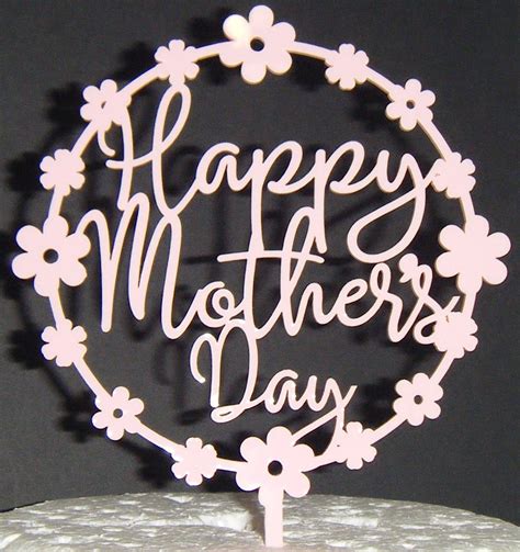 My hope is to be the positive role model for my children as you have been for my siblings and i. Happy mothers day Cake Topper