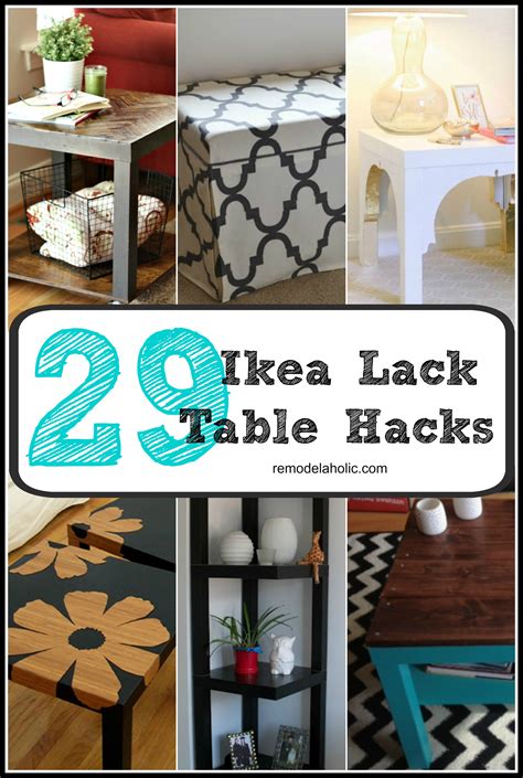 Remodelaholic From Bargain To Beautiful 29 Stylish Ikea Lack Table Hacks