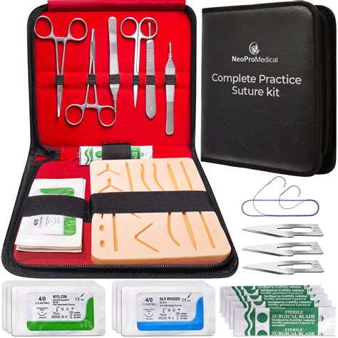 Buy Complete Sterile Suture Practice Kit For First Aid Field Emergency