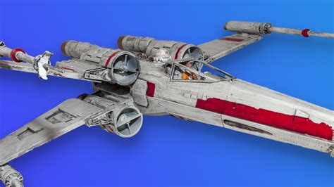star wars x wing model 3d printed youtube