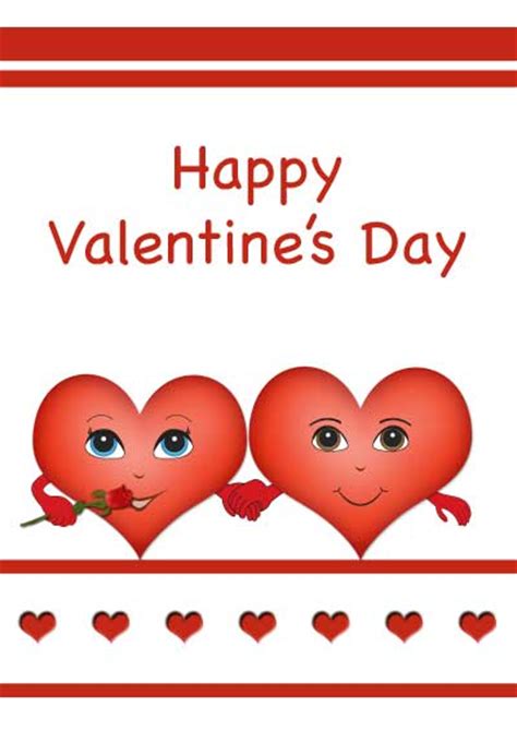 Valentine greeting cards you make, print, fold and mail or give to your friends. Printable Valentine Cards for Kids