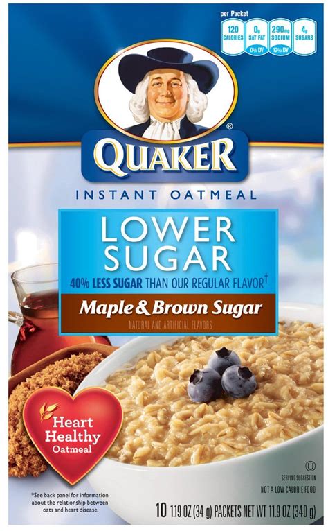 Featuring quaker's classic original flavor, this instant oatmeal makes an ideal base for adding your favorite toppings. Good info on reading labels.... | Quaker instant oatmeal ...
