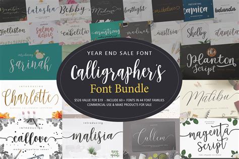 The New Font Bundle Is Available For All Types Of Lettering Including