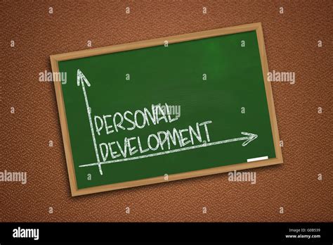 Motivational Concept Chalk Board Writing Self Development Words