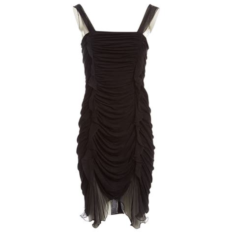 Silk Mid Length Dress Emanuel Ungaro Black Size 36 Fr In Silk 7009086