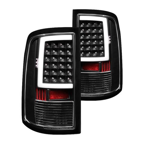 Spyder® Black Fiber Optic Led Tail Lights Dodge Ram 1500 Led Tail