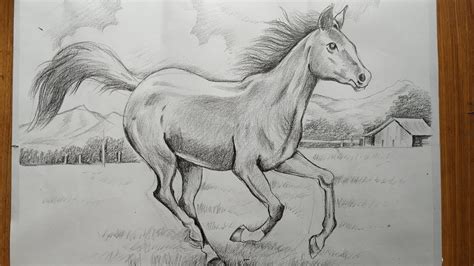 How To Draw A Horse Easy Step By Step Drawing Pencil Sketch Drawing