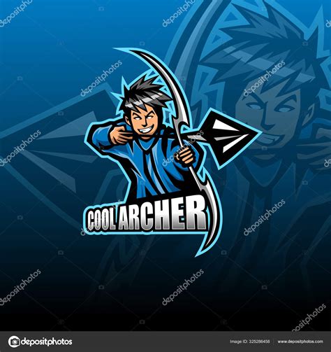 Archer Esport Mascot Logo Design Stock Vector Image By ©visink 325286458