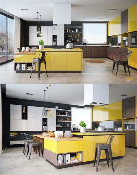 Pin by Елена Даутова on yellow kitchen | Kitchen decor yellow walls, Blue kitchen decor, Yellow ...