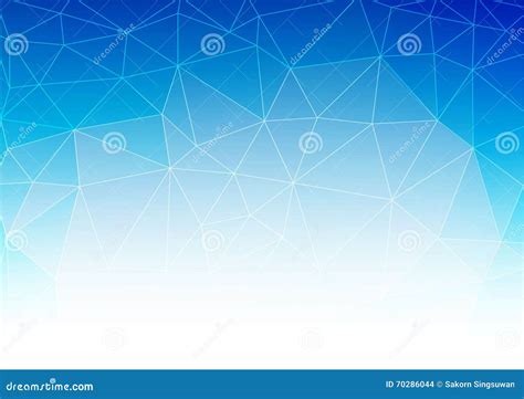 Blue White Light Polygonal Mosaic Background Vector Illustratio Stock