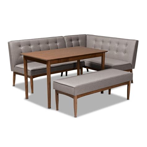 Corrigan Studio® Bopp Mid Century Modern Upholstered 4 Piece Breakfast