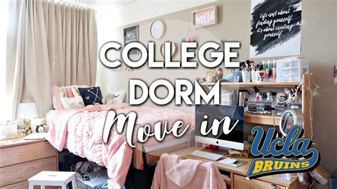 Ucla Dorm Move In 2017 ♡ New College Dorm Deluxe Double Room Youtube