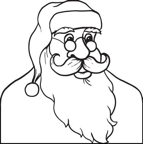 The bespectacled santa is busy reading out a list of gifts that children want from him. Printable Santa Claus Coloring Page For Kids #2 - SupplyMe