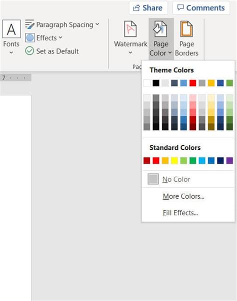 How To Change Background Color In Microsoft Word For Office 365