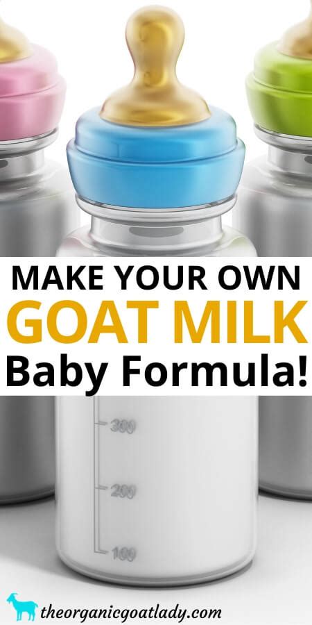 How To Make Goat Milk Baby Formula The Organic Goat Lady