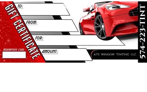 Order Automotive Tint Service Llc Egift Cards