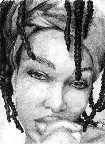 Black Women Art — Pencil Portrait By Thomas Williams Black Women Art