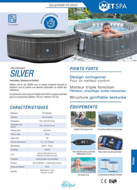 Spa Gonflable Silver
